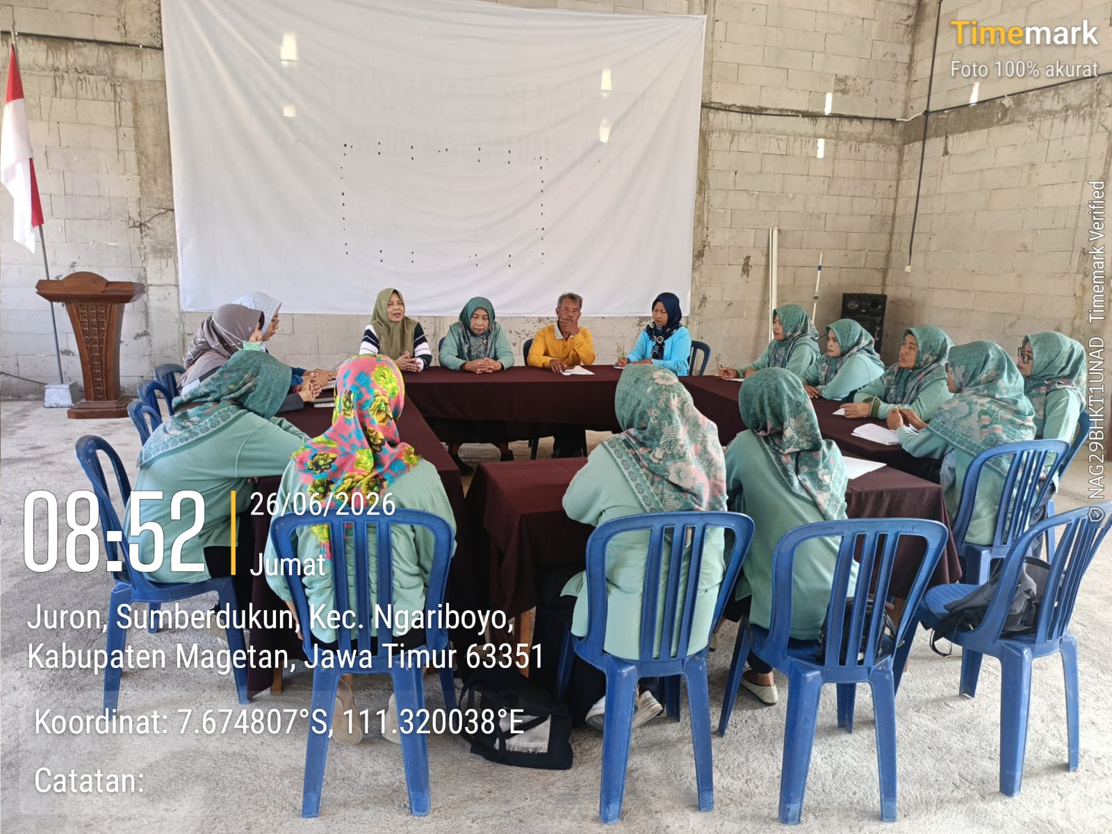 UPKDK PUSKESMAS NGARIBOYO LAKSANAKAN MONITORING DAN EVALUASI PELAYANAN KESEHATAN DI DESA SUMBERDUKUN