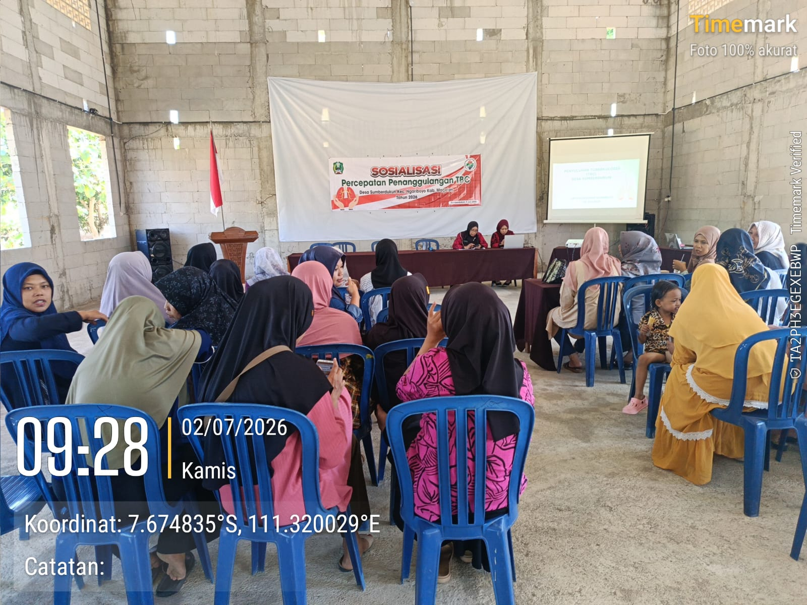 SOSIALISASI PERCEPATAN PENANGGULANGAN TBC DI DESA SUMBERDUKUN