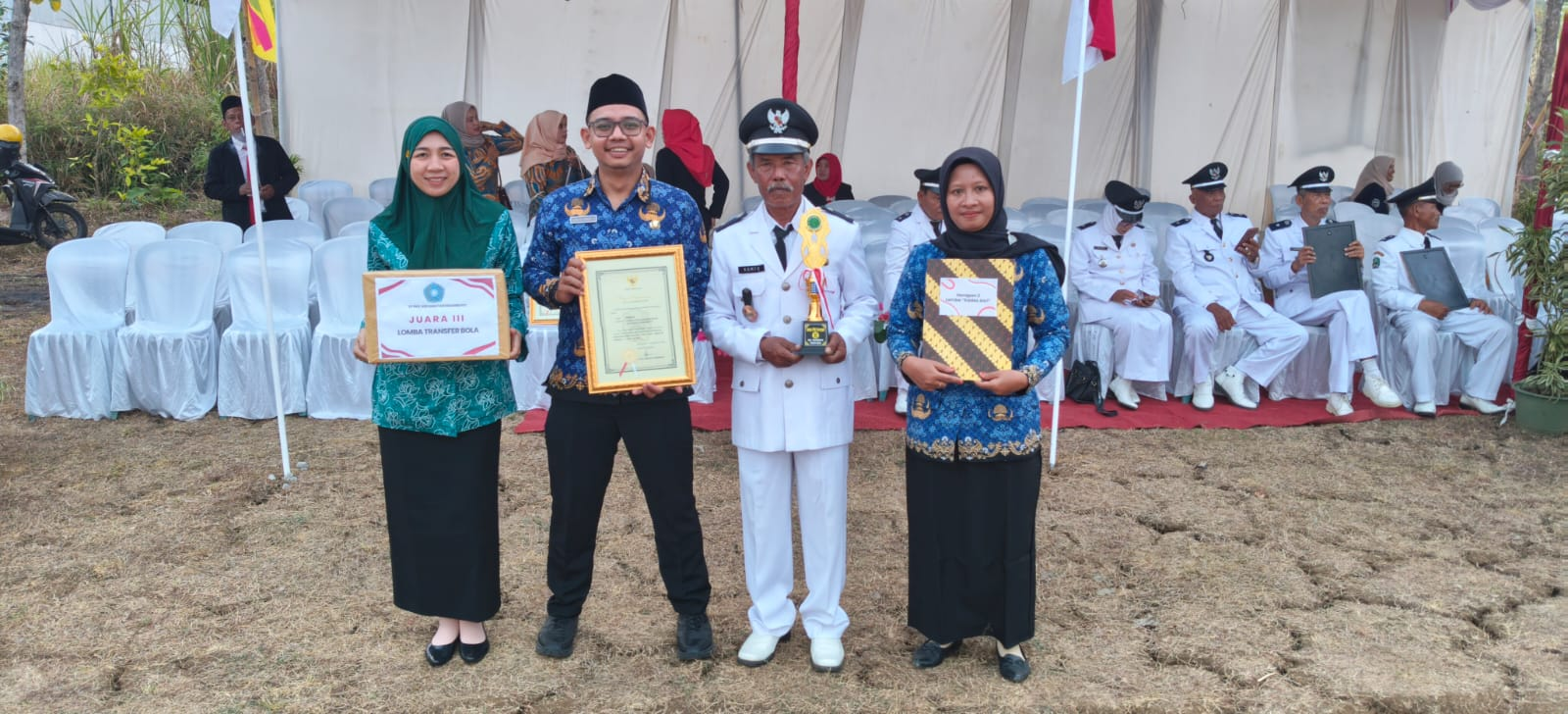 UPACARA BENDERA TINGKAT KECAMATAN NGARIBOYO DAN PEMBAGIAN HADIAH LOMBA
